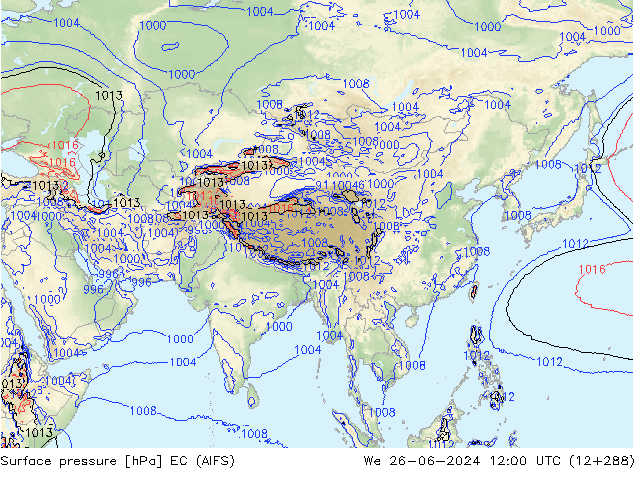 Bodendruck EC (AIFS) Mi 26.06.2024 12 UTC