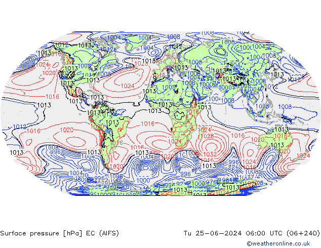 Bodendruck EC (AIFS) Di 25.06.2024 06 UTC