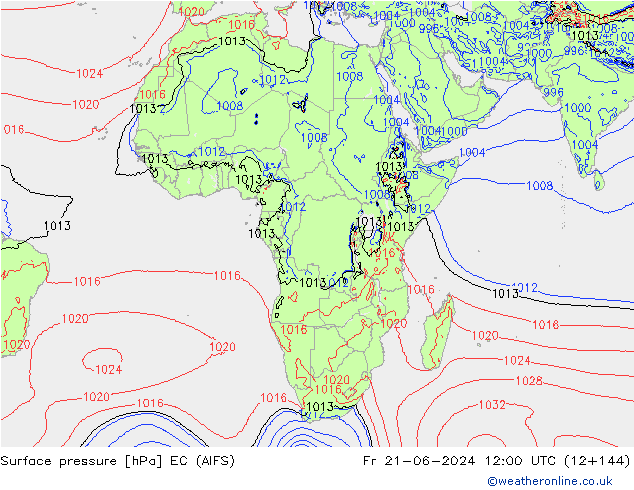 pression de l'air EC (AIFS) ven 21.06.2024 12 UTC