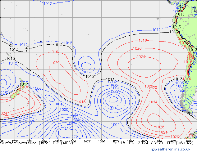 Luchtdruk (Grond) EC (AIFS) di 18.06.2024 00 UTC