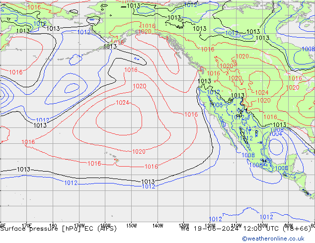 pression de l'air EC (AIFS) mer 19.06.2024 12 UTC