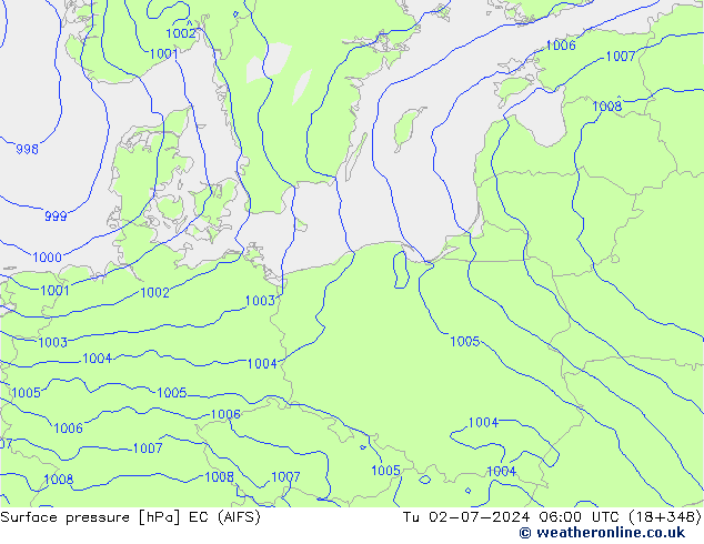 pressão do solo EC (AIFS) Ter 02.07.2024 06 UTC