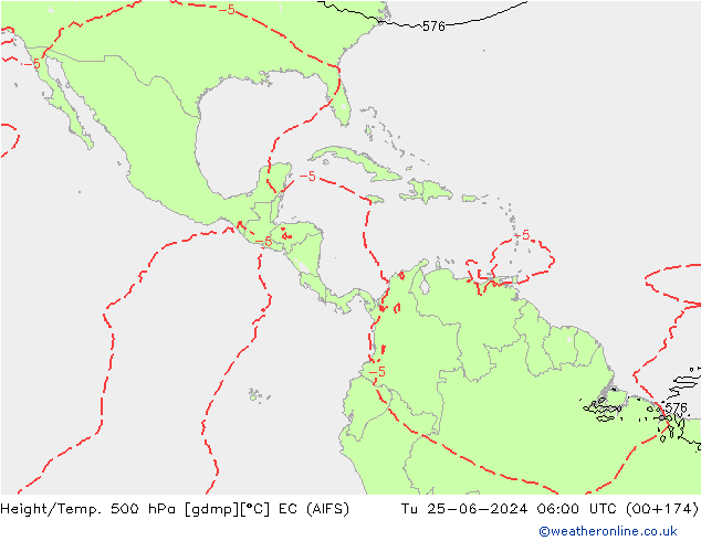 Hoogte/Temp. 500 hPa EC (AIFS) di 25.06.2024 06 UTC