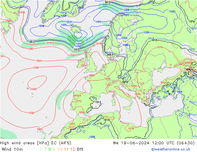 Sturmfelder EC (AIFS) Mi 19.06.2024 12 UTC