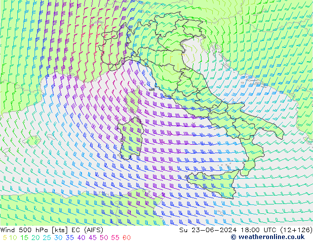  500 hPa EC (AIFS)  23.06.2024 18 UTC