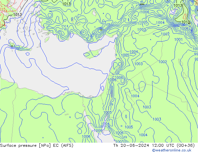 Bodendruck EC (AIFS) Do 20.06.2024 12 UTC