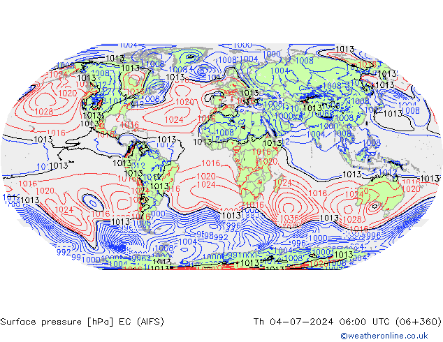 Bodendruck EC (AIFS) Do 04.07.2024 06 UTC