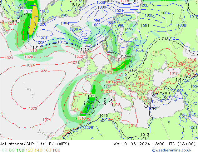 Polarjet/Bodendruck EC (AIFS) Mi 19.06.2024 18 UTC
