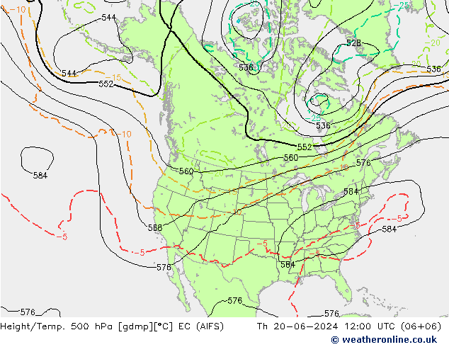 Geop./Temp. 500 hPa EC (AIFS) jue 20.06.2024 12 UTC