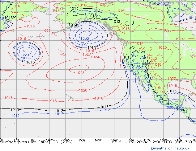 pression de l'air EC (AIFS) ven 21.06.2024 12 UTC