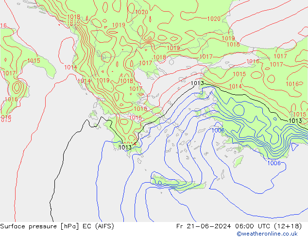 pressão do solo EC (AIFS) Sex 21.06.2024 06 UTC