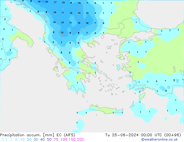 Precipitación acum. EC (AIFS) mar 25.06.2024 00 UTC