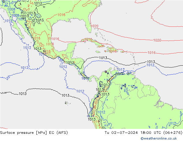 Luchtdruk (Grond) EC (AIFS) di 02.07.2024 18 UTC