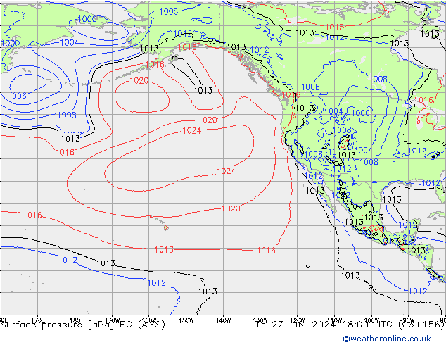 Bodendruck EC (AIFS) Do 27.06.2024 18 UTC