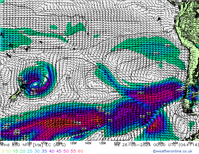  850 hPa EC (AIFS)  26.06.2024 00 UTC