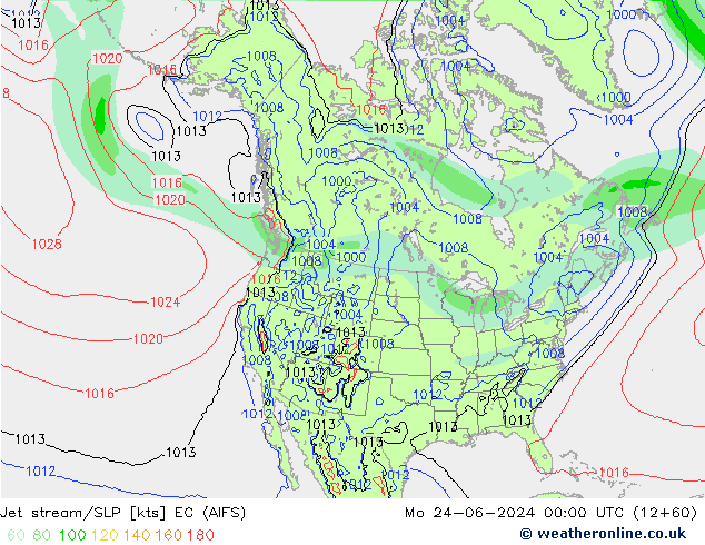 Prąd strumieniowy EC (AIFS) pon. 24.06.2024 00 UTC