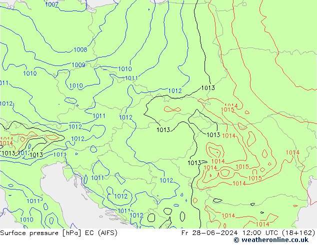 Surface pressure EC (AIFS) Fr 28.06.2024 12 UTC