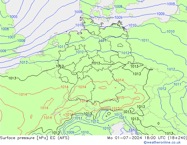 Bodendruck EC (AIFS) Mo 01.07.2024 18 UTC