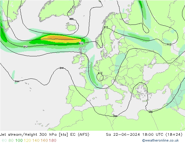 Straalstroom EC (AIFS) za 22.06.2024 18 UTC