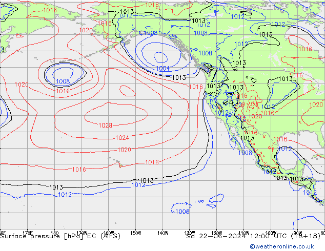 Bodendruck EC (AIFS) Sa 22.06.2024 12 UTC