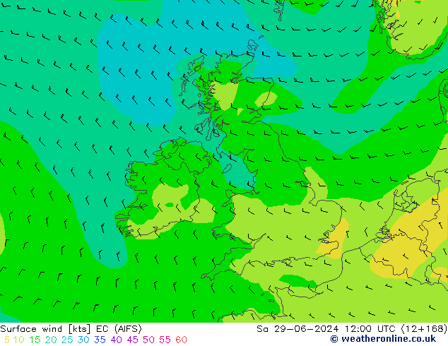  10 m EC (AIFS)  29.06.2024 12 UTC