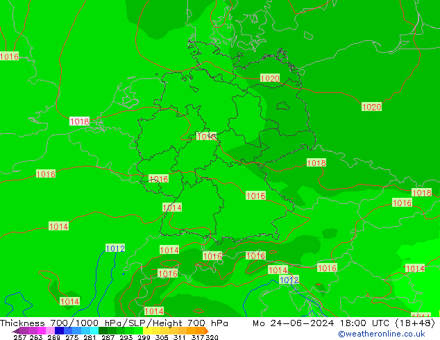 Dikte700-1000 hPa EC (AIFS) ma 24.06.2024 18 UTC