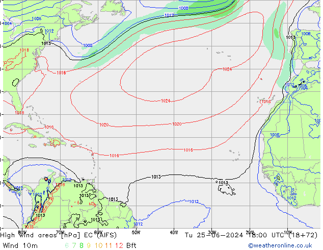 Sturmfelder EC (AIFS) Di 25.06.2024 18 UTC