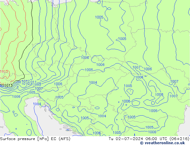 pressão do solo EC (AIFS) Ter 02.07.2024 06 UTC