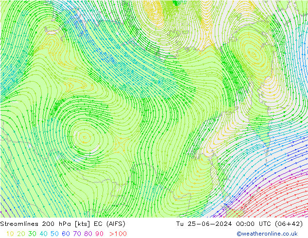  200 hPa EC (AIFS)  25.06.2024 00 UTC