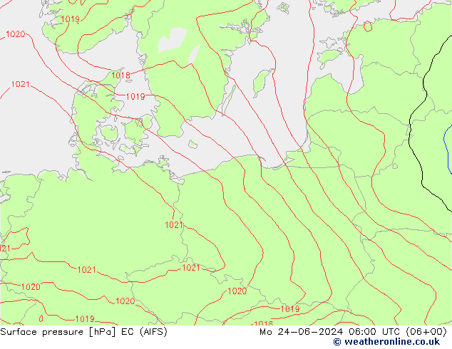 Luchtdruk (Grond) EC (AIFS) ma 24.06.2024 06 UTC