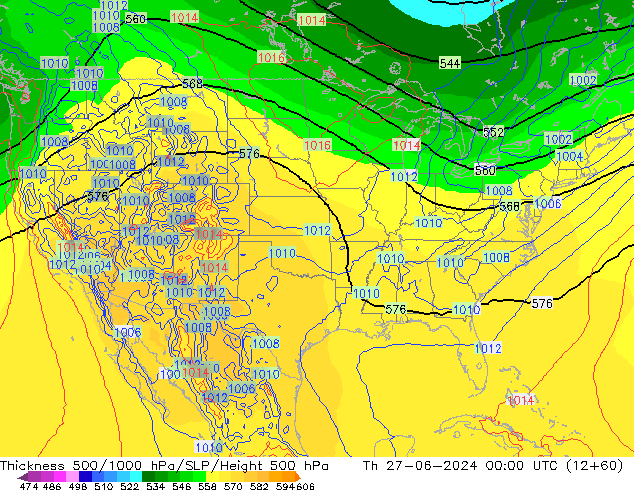 Thck 500-1000hPa EC (AIFS) Th 27.06.2024 00 UTC