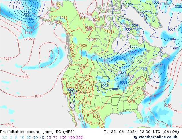 Nied. akkumuliert EC (AIFS) Di 25.06.2024 12 UTC