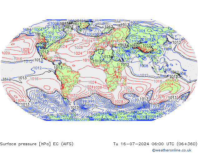 Luchtdruk (Grond) EC (AIFS) di 16.07.2024 06 UTC