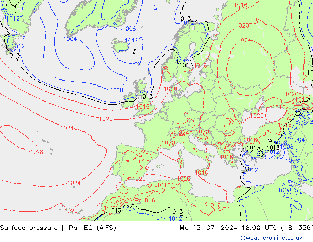 Luchtdruk (Grond) EC (AIFS) ma 15.07.2024 18 UTC