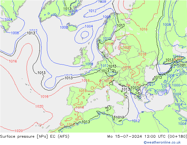 Luchtdruk (Grond) EC (AIFS) ma 15.07.2024 12 UTC