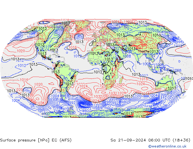 pression de l'air EC (AIFS) sam 21.09.2024 06 UTC