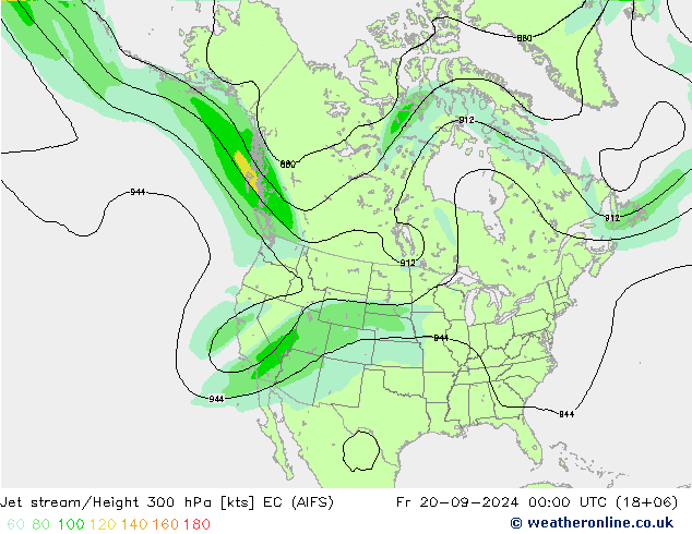 Polarjet EC (AIFS) Fr 20.09.2024 00 UTC