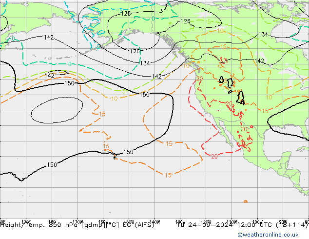 Height/Temp. 850 hPa EC (AIFS) Tu 24.09.2024 12 UTC