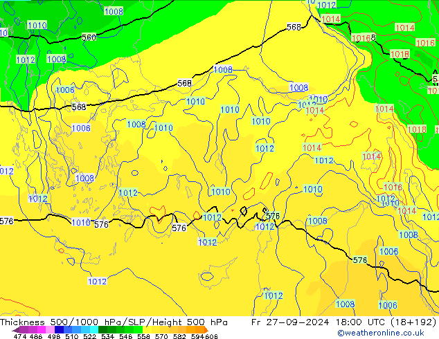 Thck 500-1000hPa EC (AIFS)  27.09.2024 18 UTC