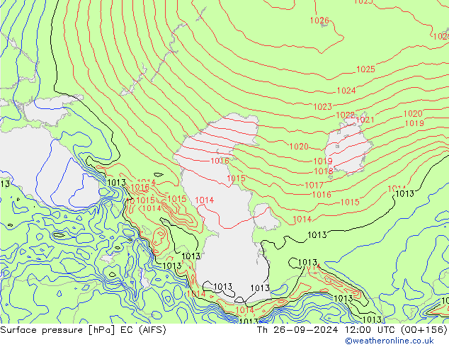 Bodendruck EC (AIFS) Do 26.09.2024 12 UTC