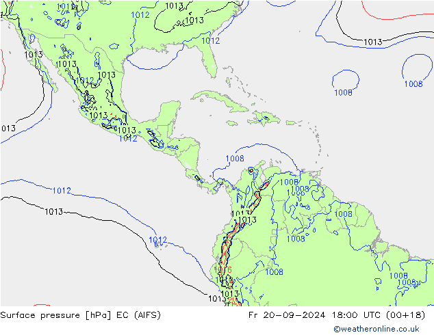 Yer basıncı EC (AIFS) Cu 20.09.2024 18 UTC