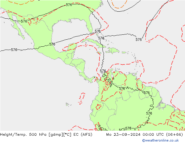 Height/Temp. 500 hPa EC (AIFS)  23.09.2024 00 UTC