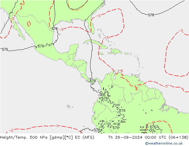 Height/Temp. 500 hPa EC (AIFS)  26.09.2024 00 UTC