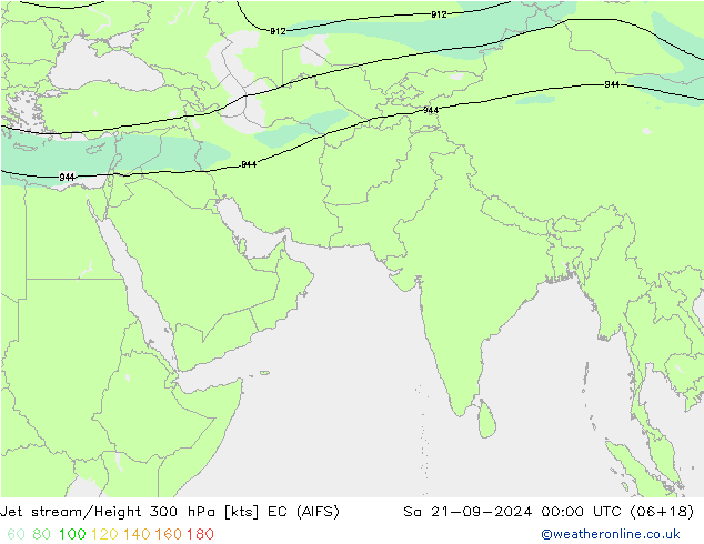 Jet Akımları EC (AIFS) Cts 21.09.2024 00 UTC