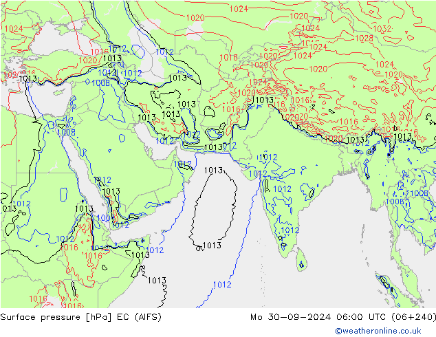 Bodendruck EC (AIFS) Mo 30.09.2024 06 UTC