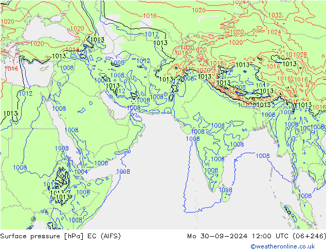 Bodendruck EC (AIFS) Mo 30.09.2024 12 UTC