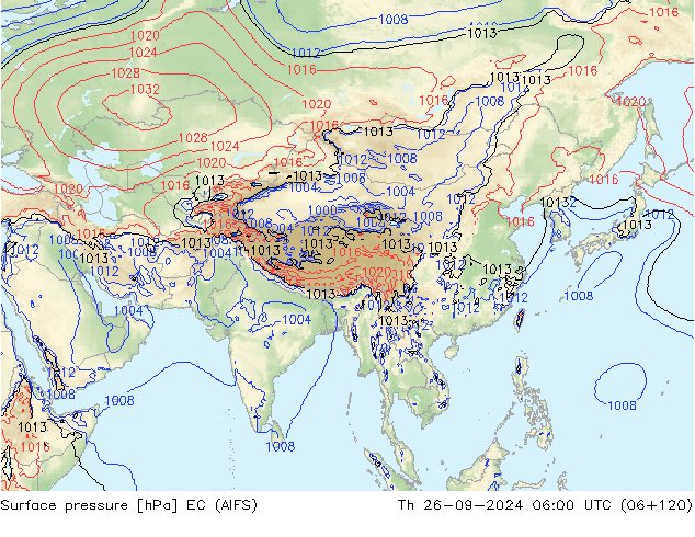 Bodendruck EC (AIFS) Do 26.09.2024 06 UTC