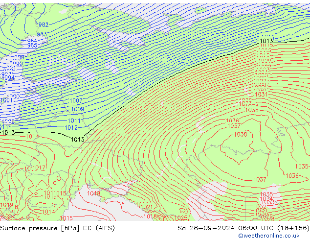 Luchtdruk (Grond) EC (AIFS) za 28.09.2024 06 UTC