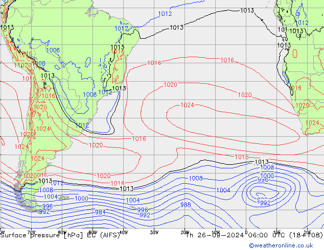 Bodendruck EC (AIFS) Do 26.09.2024 06 UTC