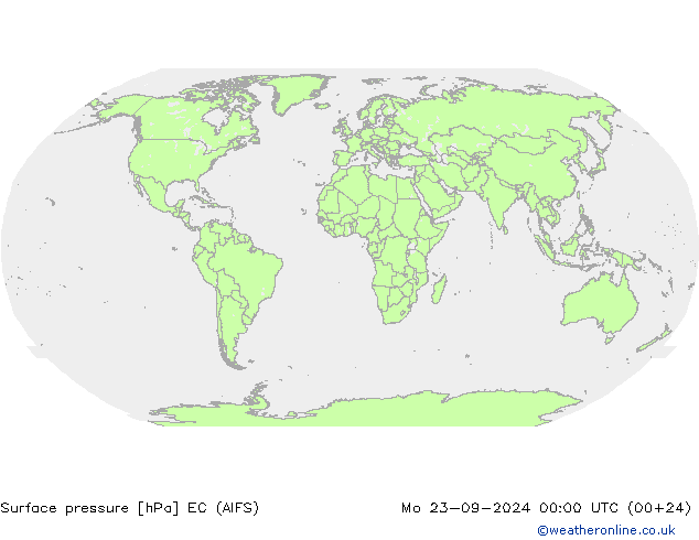 Surface pressure EC (AIFS) Mo 23.09.2024 00 UTC